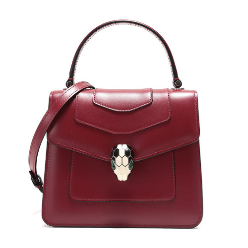 BVLGARI/寶格麗 女士SERPENTI FOREVER系列牛皮手提單肩斜挎包 280165