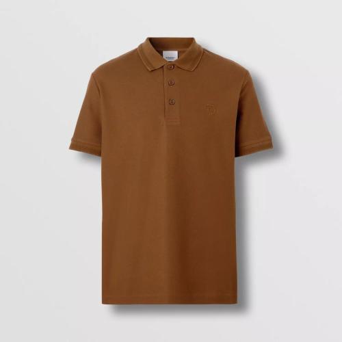  BURBERRY 22年秋冬 男士 專屬標(biāo)識(shí)圖案珠地網(wǎng)眼布棉質(zhì) Polo 衫 80642021