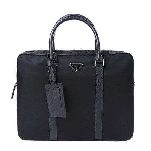  PRADA/普拉達(dá) 男士黑色尼龍手提包 2VE368 064 F0002 PLSX