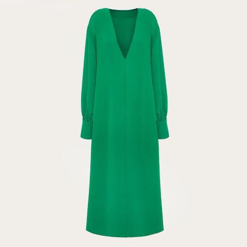  VALENTINO華倫天奴 22年秋冬 女士 連衣裙 ROBE EN CADY COUTURE a COL CAFTAN 1B3VAZE81MMZ42