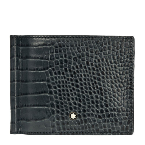 MontBlanc/萬寶龍 男士藍色折疊商務休閑錢包錢夾 113343