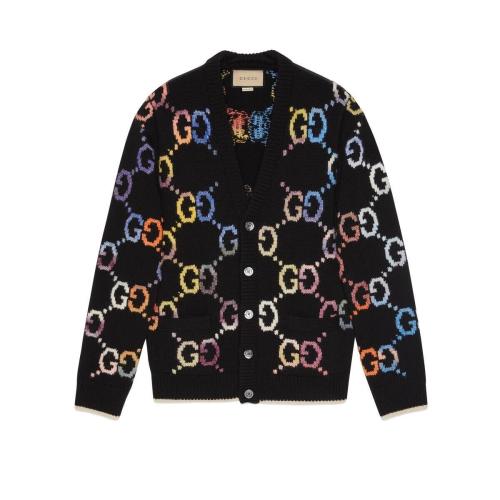  GUCCI古馳 22年秋冬 男士 GG羊毛提花開(kāi)衫 694776 XKCD4 1152