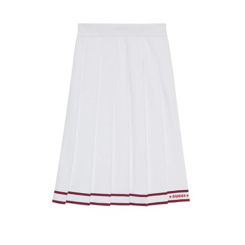  GUCCI古馳 22年秋冬 女士 彈力粘膠纖維長(zhǎng)款半身裙 691728 XKCAU 9692