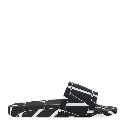 Valentino/華倫天奴 男士拼色橡膠經(jīng)典字母徽標(biāo)印花裝飾露趾涼鞋拖鞋沙灘鞋男鞋 WY2S0873-YRJ-0NI