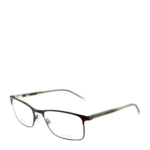 HUGO BOSS/雨果博斯 商務(wù) 長方形 合金 全框 男女款 輕架 槍色 近視 眼鏡框 眼鏡架 BOSS 0967 56mm