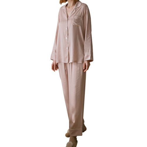 GeleiStory/GeleiStory回歸生活取悅自己休閑居家系列女士經(jīng)典套裝天絲睡衣套裝 女裝＞女士睡衣/家居服＞女睡衣/家居服