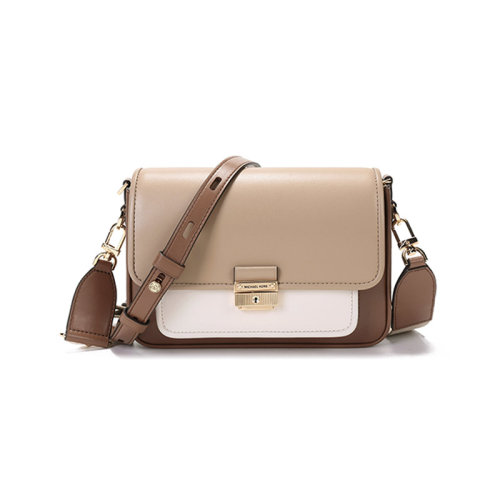 【高圓圓宋祖兒同款】MichaelKors/邁克·科爾斯 MK女包 中號BRADSHAW系列皮革單肩斜挎包 30T1G2BM2L