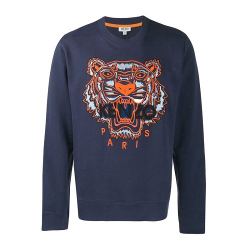  KENZO/高田賢三 男士深藍(lán)色棉質(zhì)衛(wèi)衣 F965SW001 4XA 78 PLFSX