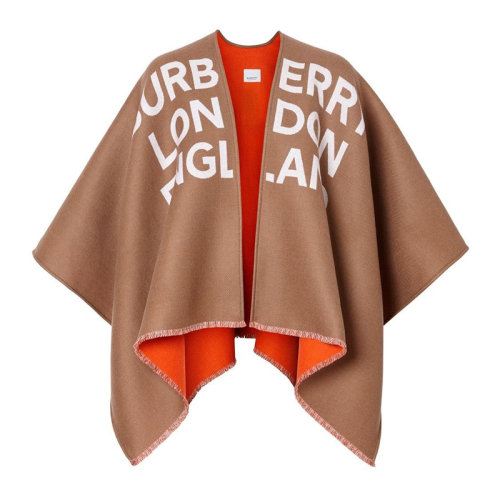 BURBERRY/博柏利 女士米棕色羊毛披肩 8015645