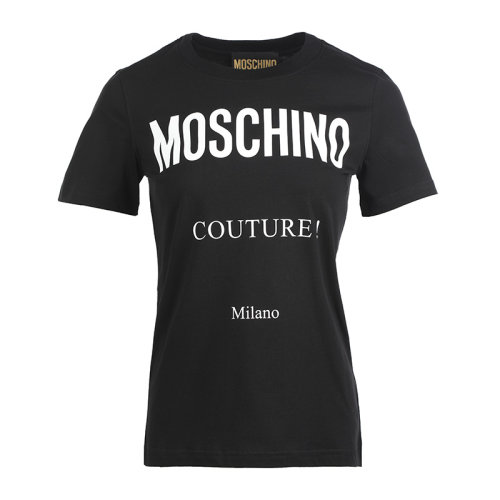 MOSCHINO/莫斯奇諾22春夏字母印花女士短袖T恤A071905411