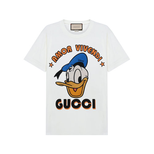 GUCCI/古馳 女士白色棉質(zhì)短袖T恤 615044 XJDBJ 9088