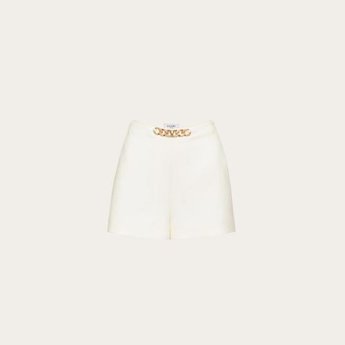  VALENTINO華倫天奴 22年秋冬 女士 短褲 SHORT VLOGO CHAIN EN CREPE COUTURE 1B3RF2351CFA03