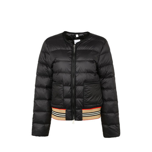 BURBERRY/博柏利 標志性條紋裝飾羽絨女士羽絨服 80187561