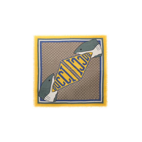 GUCCI/古馳  女士黃士時尚百搭圍巾/披肩圍巾   557026 4K991 9775   GMH012AB