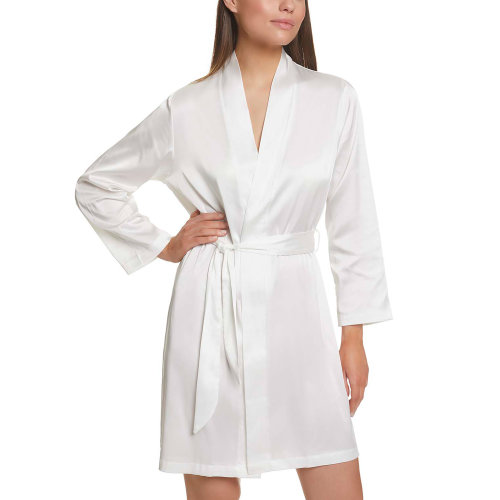 SELMARK/賽馬可21新品歐洲進口V領(lǐng)開襟長袖外披家居服親膚透氣浴袍 女睡衣/家居服00271