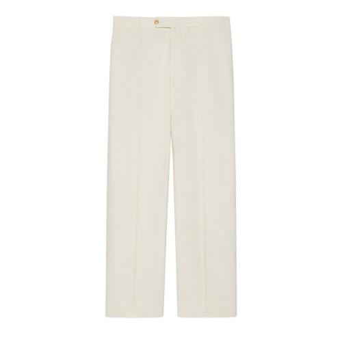  GUCCI古馳 22年秋冬 男士 Gucci HA HA HA特別系列棉布長褲 702597 ZALHD 9213