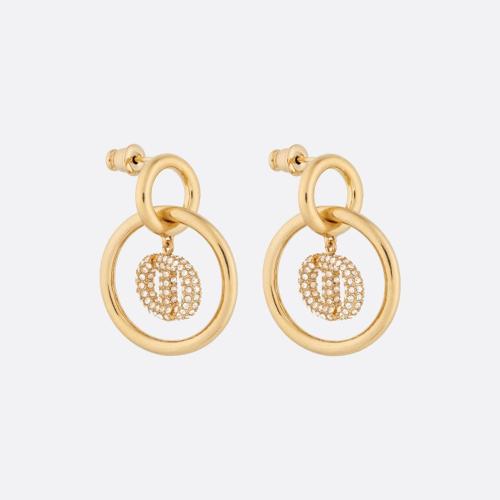  DIOR迪奧 22年秋冬 女士 耳環(huán) Boucles doreilles CD Navy E1651CDNCY_D301