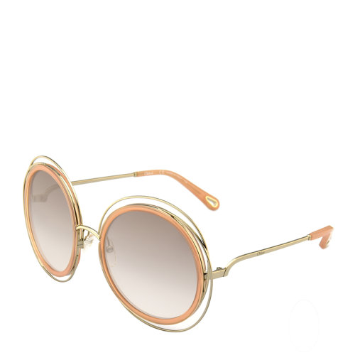 Chloe 明星同款 CHLOE/克洛伊 景甜同款 蔻依 圓形 板材 合金 大框 女士 太陽鏡 漸變色鏡片 墨鏡 眼鏡 CE120S/120SD 58mm CHLOE 克洛伊