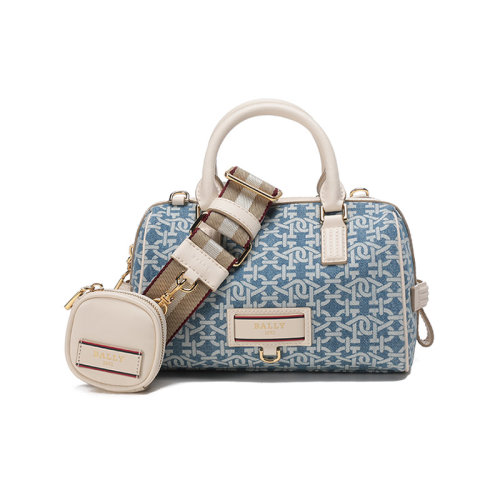 BALLY/巴利 【22春夏新款】 女士織物手提單肩斜挎包帶小包迷你款 EVIN DMN