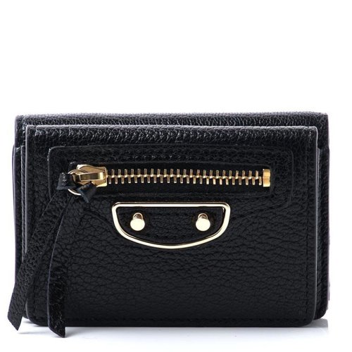 Balenciaga/巴黎世家 女士 黑色羊皮短款錢包 470059AQ40G1000 HJH0015X