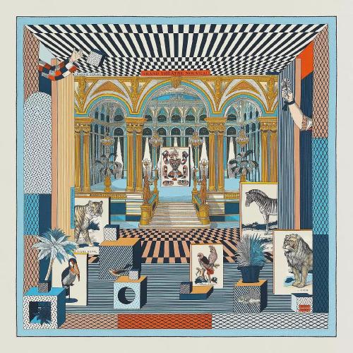  HERMES愛(ài)馬仕 22年秋冬 女士 披肩 Chale 140 Grand Theatre Nouveau H243761S 08