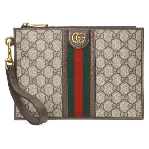  GUCCI古馳 22年秋冬 女士 Ophidia系列織紋手拿包 672989 96IWT 8745 預(yù)定商品2-6周發(fā)貨