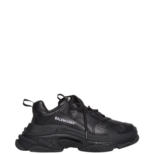 Balenciaga/巴黎世家 22年早春新款 TRIPLE S系列 男士黑色聚氨酯高性能面料運(yùn)動(dòng)鞋536737W2FA51000