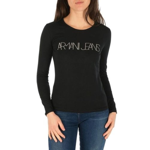  ARMANI JEANS/阿瑪尼牛仔 女士印花棉質(zhì)長袖T恤 6Y5T19 5J22Z 1200 PLFSX