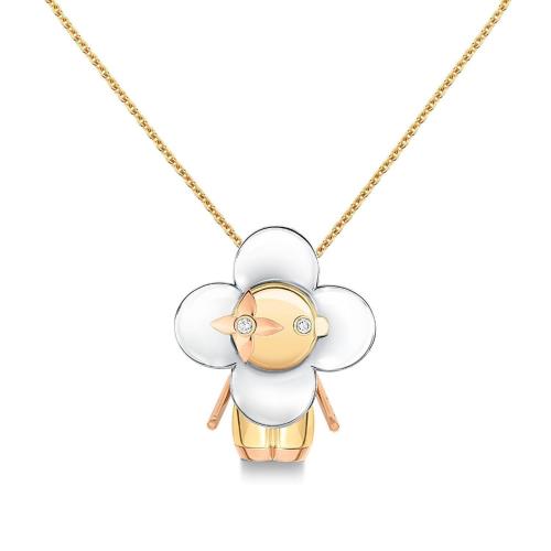  LV路易威登 22年秋冬 女士 項(xiàng)鏈 VIVIENNE LARGE 1*w*8K金鉆石項(xiàng)鏈 Q93798 預(yù)定商品2-8周發(fā)貨