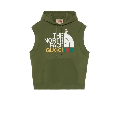 GUCCI古馳 22年秋冬 男士 The North Face x Gucci聯(lián)名系列無(wú)袖衛(wèi)衣 663243 XJDW2 3450
