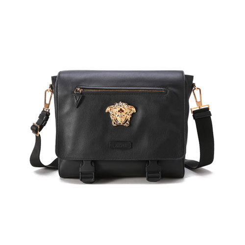 VERSACE/范思哲【22年新款】男士牛皮革單肩斜挎包 DFB8502 DVT8ME