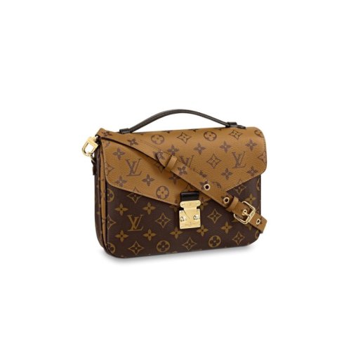 Louis Vuitton/路易威登  女士 老花 拼色郵差包 帆布/配皮手  M44876
