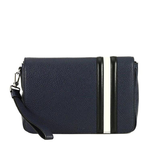 BALLY/巴利 男士 男包 深藍(lán)色皮革時尚手拿包 STEONTSP007
