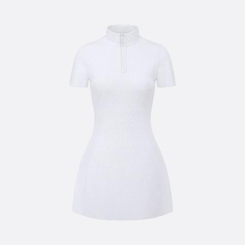  DIOR迪奧 22年秋冬 女士 連衣裙 Robe courte Macrocannage 254R17AM523_X0100