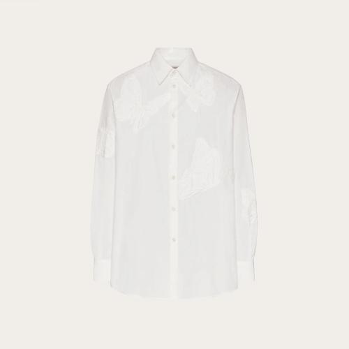  VALENTINO華倫天奴 22年秋冬 男士 長袖襯衫 CHEMISE EN COTON A_VEC BRODERIE VALENTINO UTOP