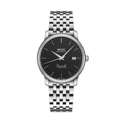  mido/美度  貝倫賽麗典藏系列超薄男士黑色表盤鋼帶腕表39.00毫米 M027.407.11.050.00