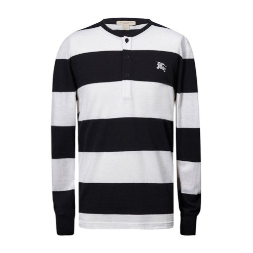 BURBERRY/博柏利 男裝 服飾 潮流百搭 白色 條紋長(zhǎng)袖套頭衫 男士衛(wèi)衣 3942264