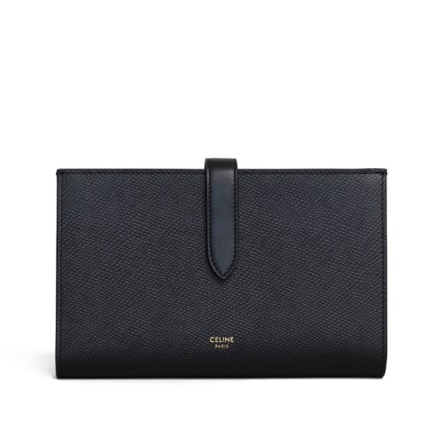 CELINE/賽琳 STRAP 經(jīng)典款大號粒面小牛皮錢包 （多色可選）