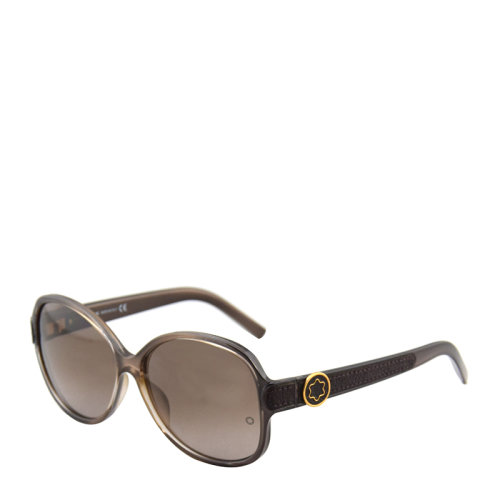 MontBlanc/萬寶龍 女士 太陽鏡 橢圓形 棕色 漸變 板材 鏡框 茶色 鏡片 墨鏡 眼鏡 MB419S 60mm MontBlanc 萬寶龍