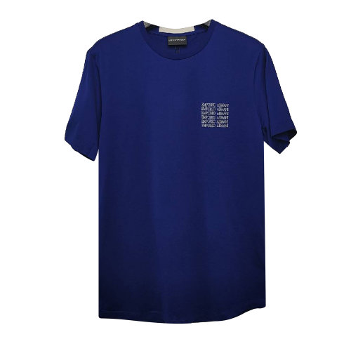 Emporio Armani/安普里奧阿瑪尼  男士短袖T恤藍(lán)色