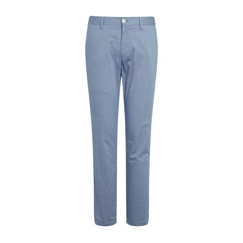 DIDIBOY/迪迪博邇淺藍(lán)色男士休閑褲清爽透氣舒適簡(jiǎn)約男士單品商務(wù)休閑褲