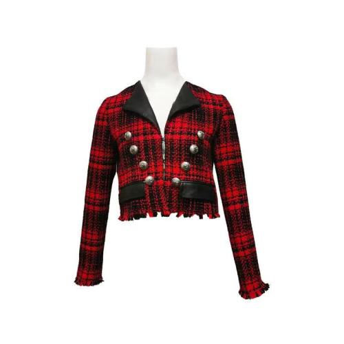 【秒發(fā)】Pinko/品高  女士紅色格子西服1N130G.6732