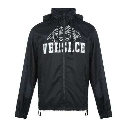 VERSACE/范思哲字母徽標(biāo)印花時(shí)尚潮流男士夾克外套A84360A232567