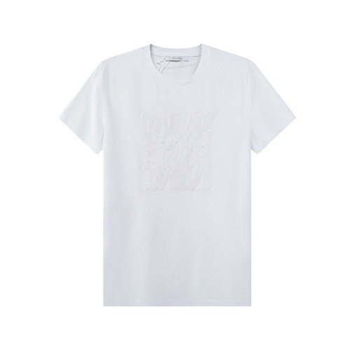 MaxMara/麥絲瑪拉 【22秋冬新款】 女士棉質(zhì)圓領(lǐng)短袖T恤LOGO刺繡 19460229 PARK