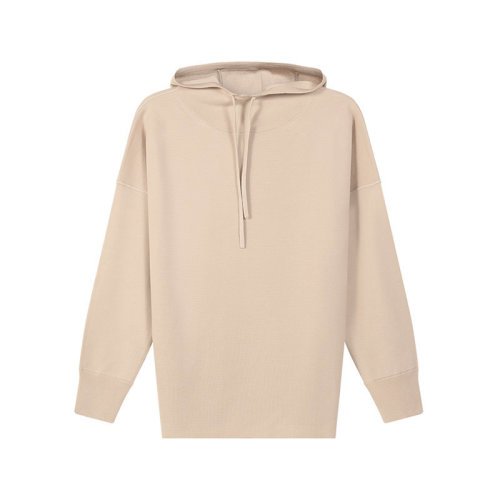 MaxMara/麥絲瑪拉【22春夏新款】女士綿羊毛寬松版連帽針織衫羊毛衫 13610121 ULRICO