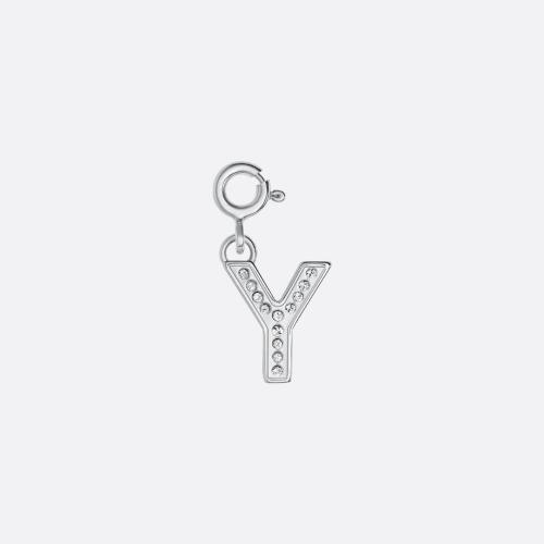 DIOR迪奧 22年秋冬 男士 鑰匙扣 Charm lettre Y V0851HOMMT_D001