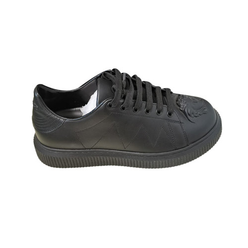 VERSACE/范思哲 美杜莎運(yùn)動(dòng)板鞋黑色時(shí)尚百搭休閑鞋男士