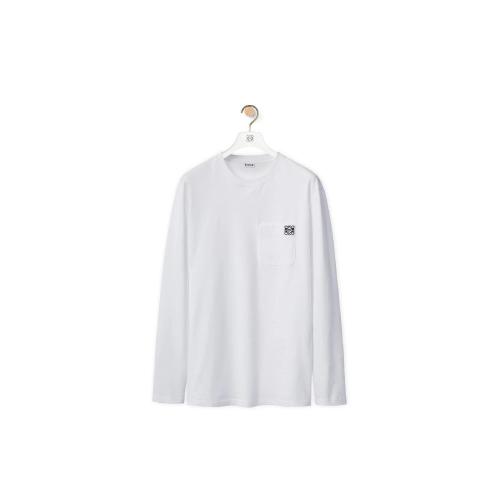  LOEWE羅意威 男士 長(zhǎng)袖T恤 Anagram 圓領(lǐng)長(zhǎng)袖T恤 H526Y24J04-2100 預(yù)定商品1-3周發(fā)貨