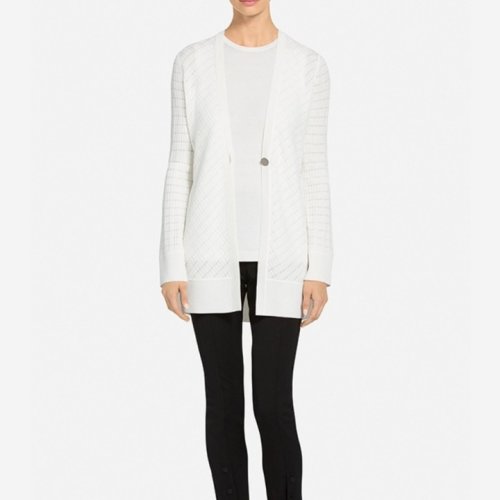 St.John/盛薔條紋網(wǎng)格女士夾克 K6100Y1