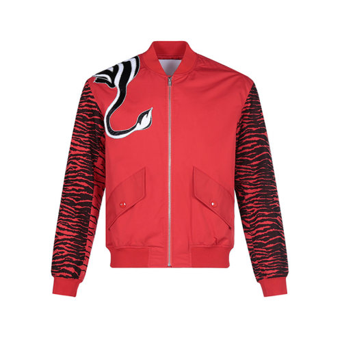 KENZO/高田賢三  男士夾克 男士KENZO x KANSAIYAMAMOTO系列棉質(zhì)棉服棒球服夾克外套 F5BL193